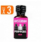 LOT DE 3 MAXI AMSTERDAM POPPERS 25 ML